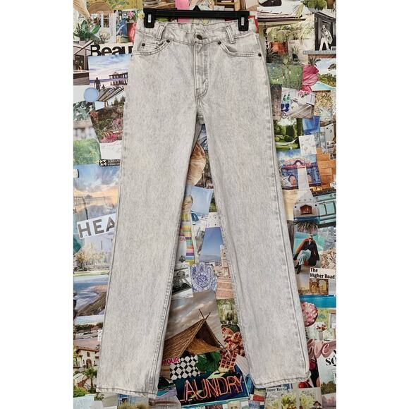 Light Grey Vintage Levi's Silver Tab Student High Waisted Jeans W28 L30 - Picture 1 of 10